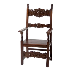 Vintage Italian Throne Chair