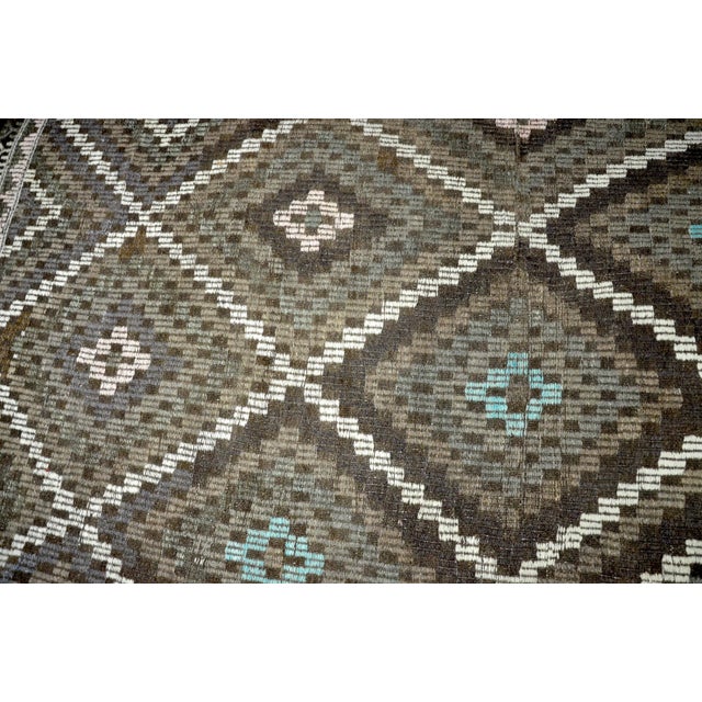 Vintage Aztec Turkish Handwoven Kilim Rug For Sale In Phoenix - Image 6 of 11