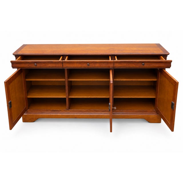 Louis Philippe Style Fruitwood Sideboard, 1960s For Sale - Image 4 of 12