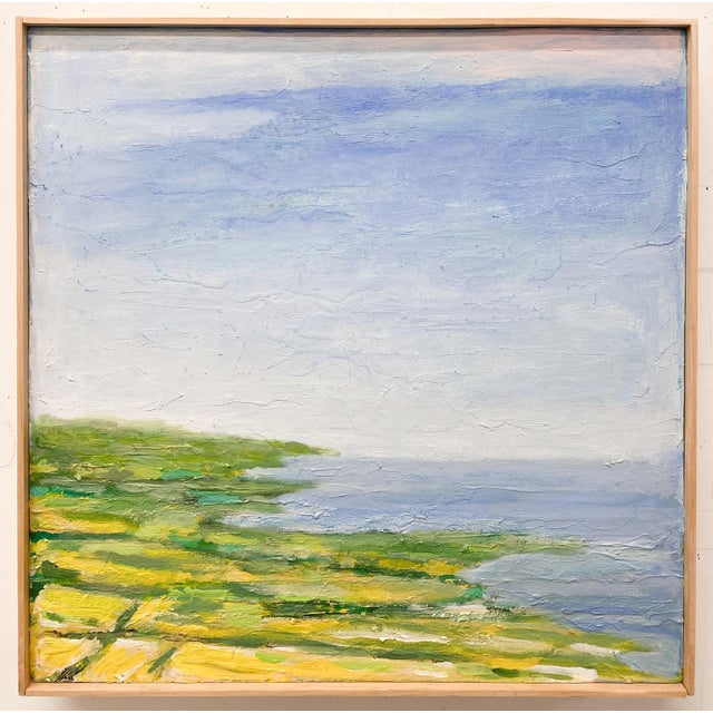 Contemporary landscape-seascape painting by mid career artist, Ben Junta. He also teaches contemporary plein air painting...