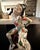 Art Deco Rare Giuseppe Armani 1994 Capodimonte Harlequin Jester Clown Figurine ~ 11.5" H For Sale - Image 3 of 12