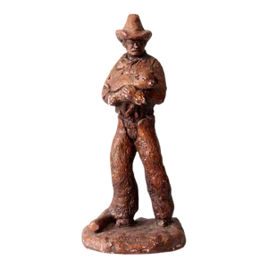 Vintage Western Cowboy Statue