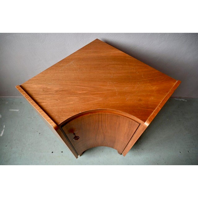 Brown Mid-Century Scandinavian Corner Chest of Drawers, 1960s For Sale - Image 8 of 13