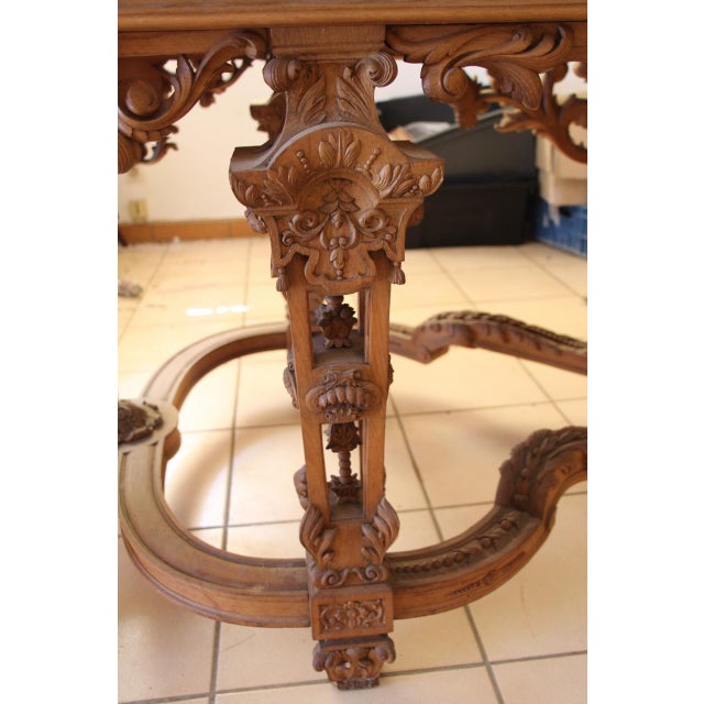 Console Table in Carved Wood For Sale - Image 11 of 18