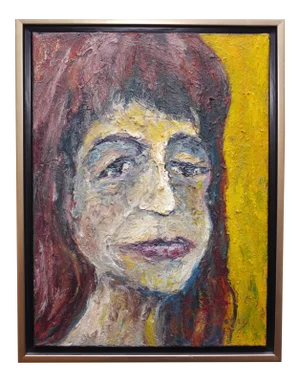 David Padworny Expressionist Oil Painting of a Woman - Framed, Signed, Numbered