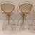 Vintage French Style Wrought Iron Indoor/Outdoor Swivel Barstools W/Cream Coating, Lattice Back and a Beautiful Silky Cream Upholstered Seat, 3 Pieces For Sale In Chicago - Image 6 of 16