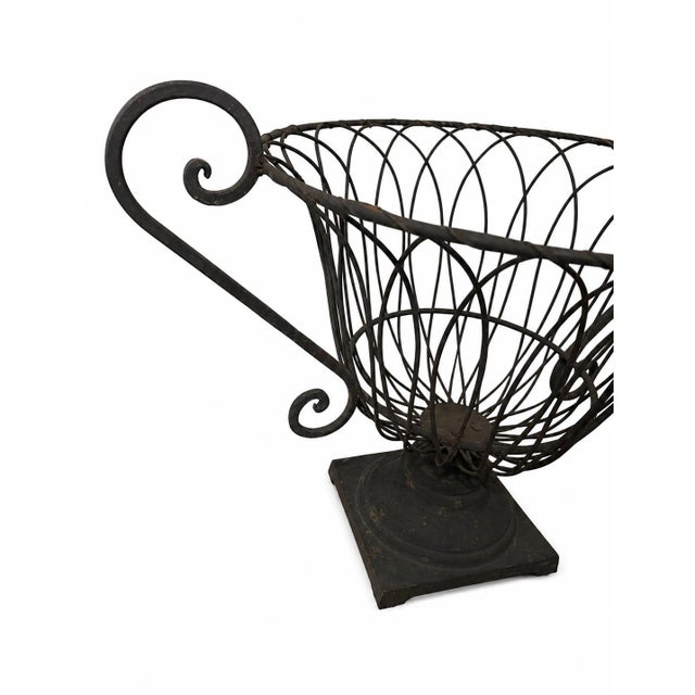 Ralph Lauren French Garden Urn Pedestal Planter With Decorative Scroll Handles For Sale - Image 4 of 10