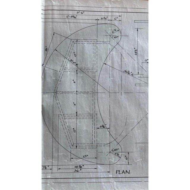 Mid-Century Modern Semi-Circular Desk, 1970s For Sale - Image 18 of 18