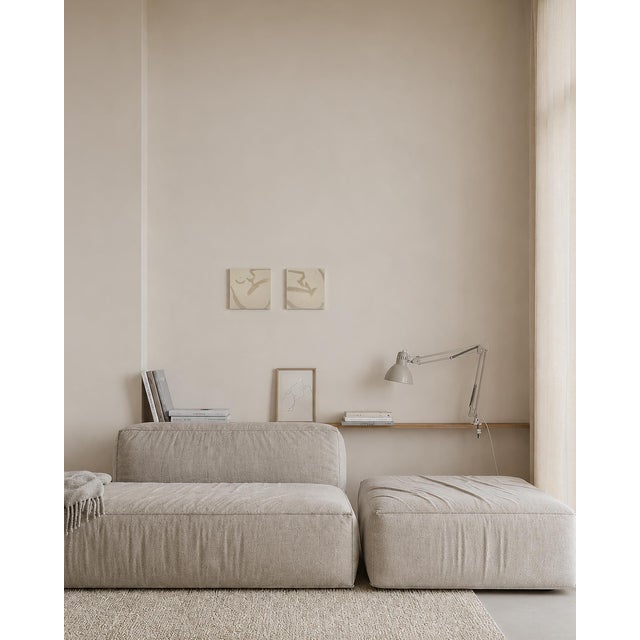 Textile Set of Abstract Painting on Canvas For Sale - Image 7 of 8