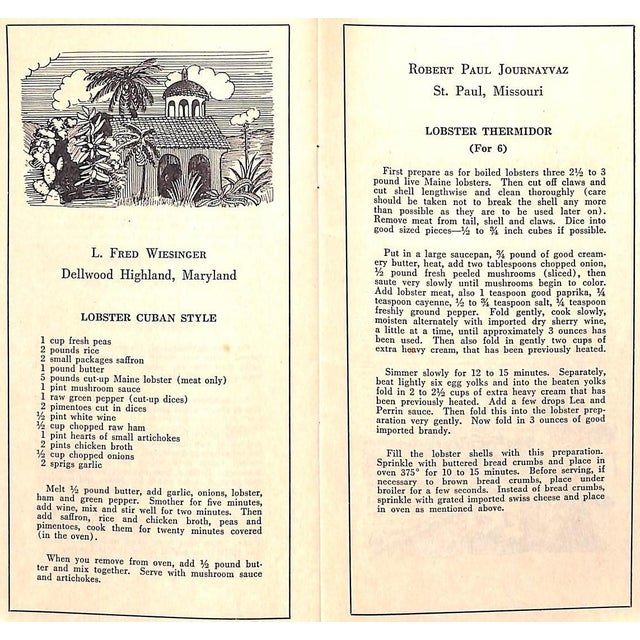 Paper "Maine: 27 New Lobster Recipes" 1955 For Sale - Image 7 of 14