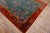1920s Turquoise Vase Floral Antique Chinese Art Deco Rug 10' 8" X 11' 8" Knotted Wool Carpet For Sale - Image 9 of 15