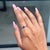 Not Yet Made - Made To Order 14k Gold Minimalist Oval Blue Sapphire Solitaire Ring With Twisted Band Size 6.5 For Sale - Image 5 of 15