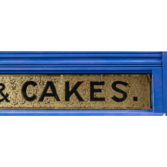 Antique Gray, Dunn & Co. Bakery Display Case in Blue For Sale - Image 11 of 14