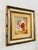 Vintage Oil on Canvas Floral Painting, Original Frame For Sale - Image 4 of 6