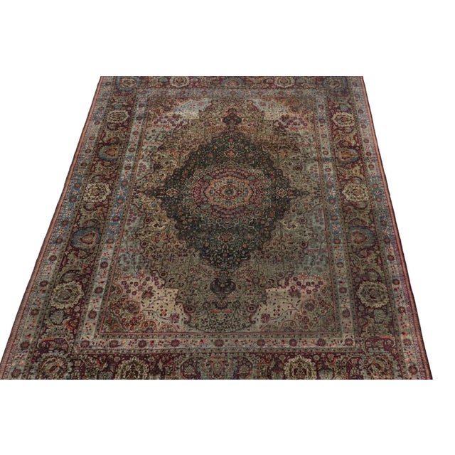 Traditional Late 18th Century Antique Persian Mohtashem Kashan Rug With Floral Medallions, From Rug & Kilim For Sale - Image 3 of 8