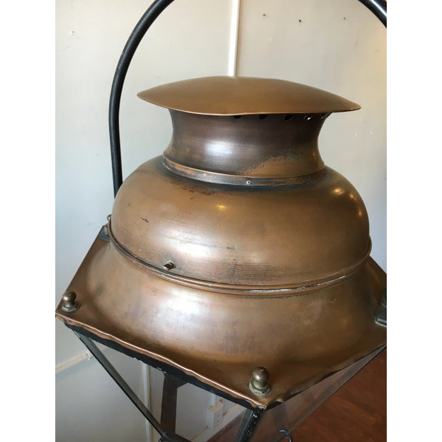 Early 20th Century Large Early 20th C. Copper Porch/Foyer Light For Sale - Image 5 of 10