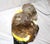 1990s Mid Century Modern Rock Crystal Lamp ,Bronze Base ,Rare Stone For Sale - Image 11 of 12