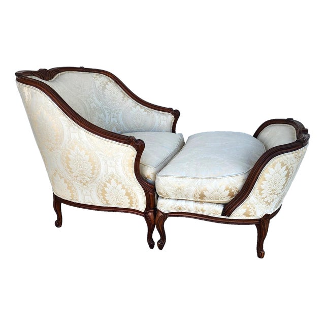 Henredon Louis XV Duchesse Brisée Lounge Chair French Bergère For Sale
