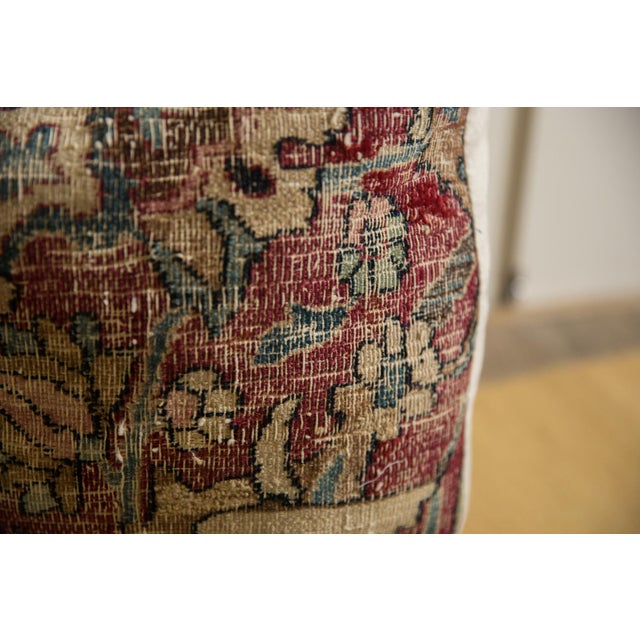 :: Reclaimed vintage 1940s Meshed rug fragment made into a lovely pillow! This fragment features the border design of the...