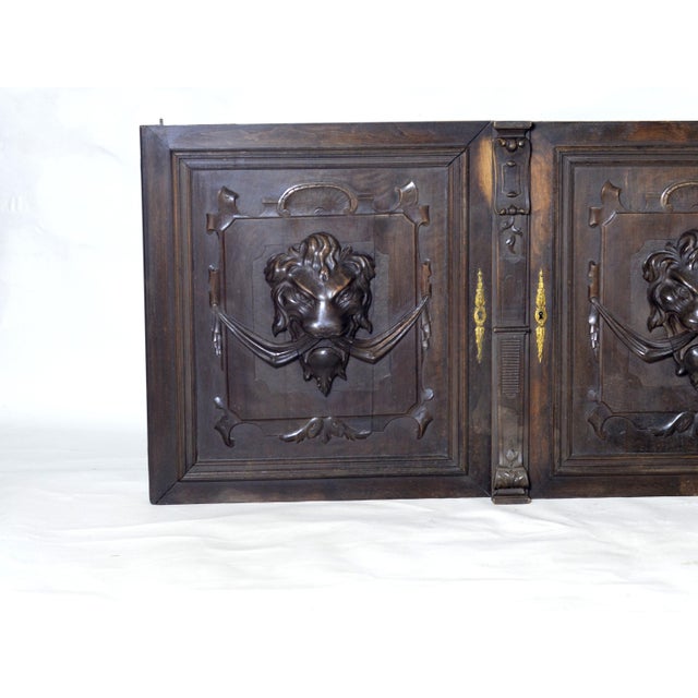 Antique Carved Wooden Wall Panels, 19th Century, Set of 2 For Sale - Image 3 of 12