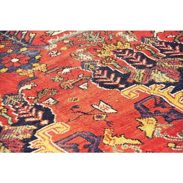 Antique Bakhtiari Rust/Navy Rug, 13' 8" X 22' 2" For Sale In New York - Image 6 of 6