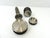 1970s Brutalist Metal Ashtray with Cigarette Box and Vase from BMF, Germany, 1970s, Set of 3 For Sale - Image 5 of 6