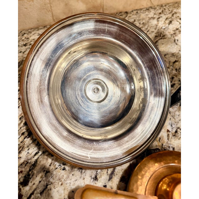 Vintage Stöckli Netstal Swiss Hammered Copper Samovar Tabletop Beverage Urn With Burner For Sale In Oklahoma City - Image 6 of 6