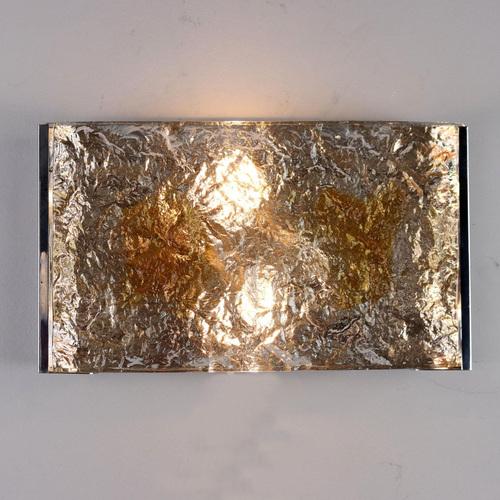 Vintage Wall Lamp in Aluminium & Glass, Italy, 1960s For Sale - Image 6 of 6