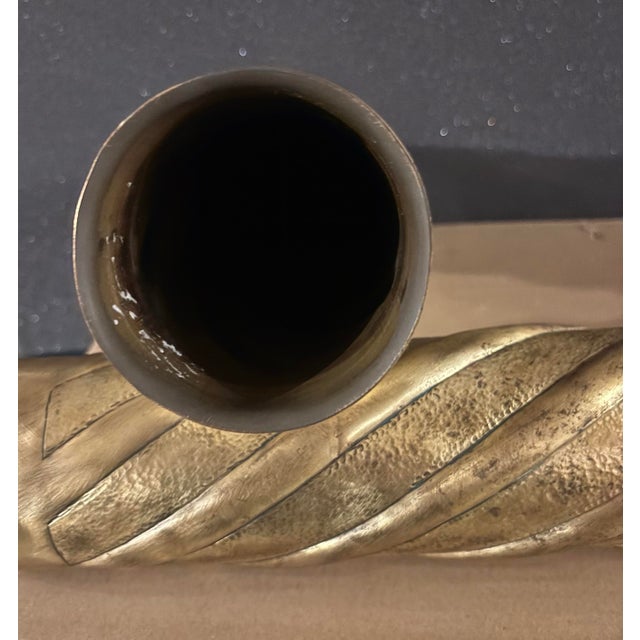 French artillery trench art from World War I. These unique pieces of history make a great vase for silk flowers or other...