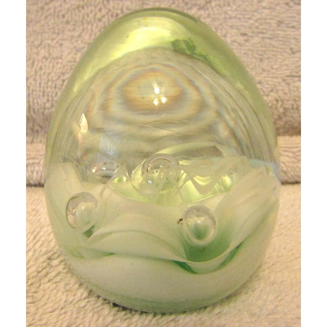 Set of 8 Small Murano Paperweights Egg Shaped and Round These come from the estate of a South Florida antique store. They...