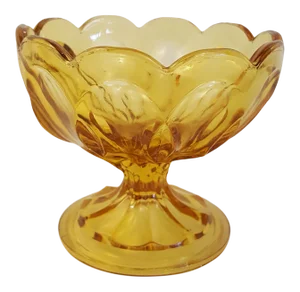 1970s Anchor Hocking Honey Gold Fairfield Compote