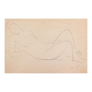 'Reclining Nude' by Victor Di Gesu, Louvre, Salon D'Automne, Académie Chaumière, Los Angeles County Museum of Art, Carmel