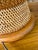Brown Pair of Vintage Sculptural Woven Rattan Table Lamps With Original Shades For Sale - Image 8 of 12