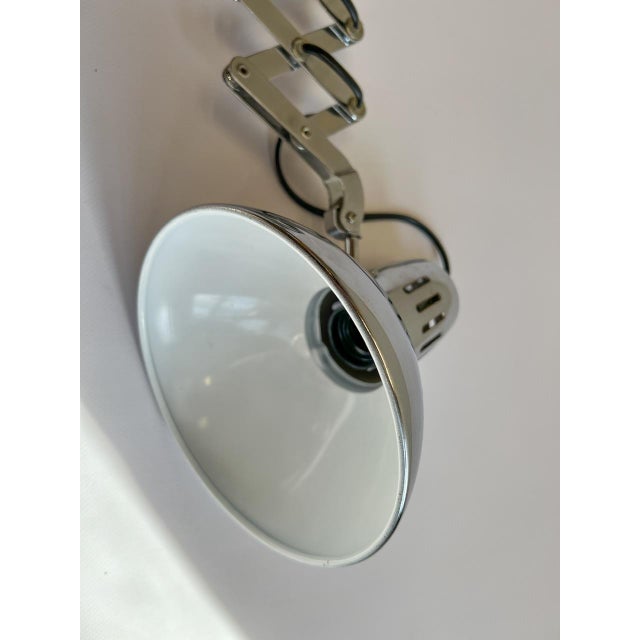 Bauhaus Metal Scissor Wall Lamp, 1970s For Sale - Image 6 of 10