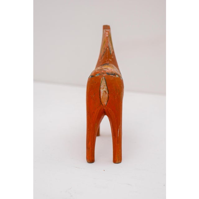 Traditional Swedish Handpainted Dala Horse from Grannas Olsson, Nusnäs, 1950s For Sale - Image 6 of 11