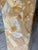 1970s Antique Golden Stone Mosaic Pedestal With Geometric Inlay For Sale - Image 5 of 10