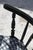 A beautiful japanned Nichols & Stone chinoiserie chair. The chair is in the japanned black hue, with gold stenciled...