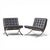 Mid-Century Modern Mies Van Der Rohe for Knoll Mid Century Barcelona Chairs - Pair For Sale - Image 3 of 13