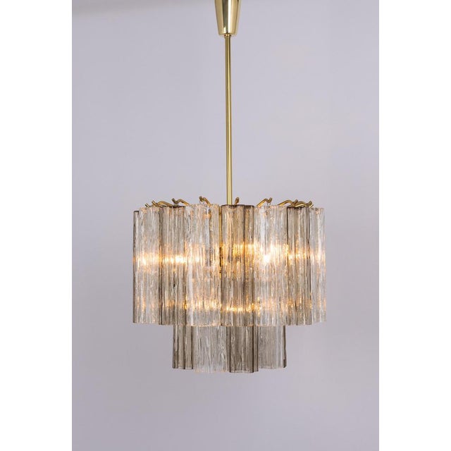 Large Murano Glass Tronchi Chandelier by Venini for Kalmar, Austria, 1960s For Sale - Image 12 of 17