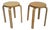 E60 Wooden Stools by Alvar Aalto for Artek, 1960s, Set of 2 For Sale