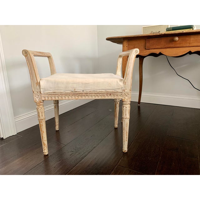 Mid 19th Century Gustavian Stool, 1850s For Sale - Image 5 of 9