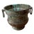 Vintage Rustic Brass Jardiniere Pot/ Planter in Verdigris Patina For Sale