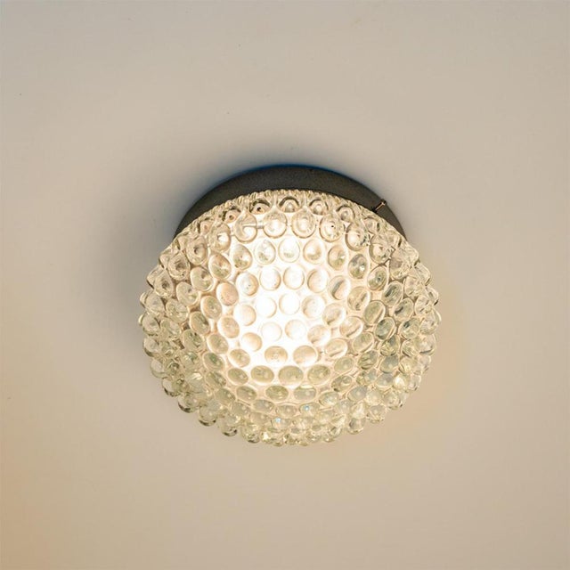 Circular Glass Wall Light attributed to Helena Tynell, 1970s For Sale - Image 11 of 15