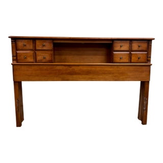 Vintage Full Size Bookcase Headboard For Sale