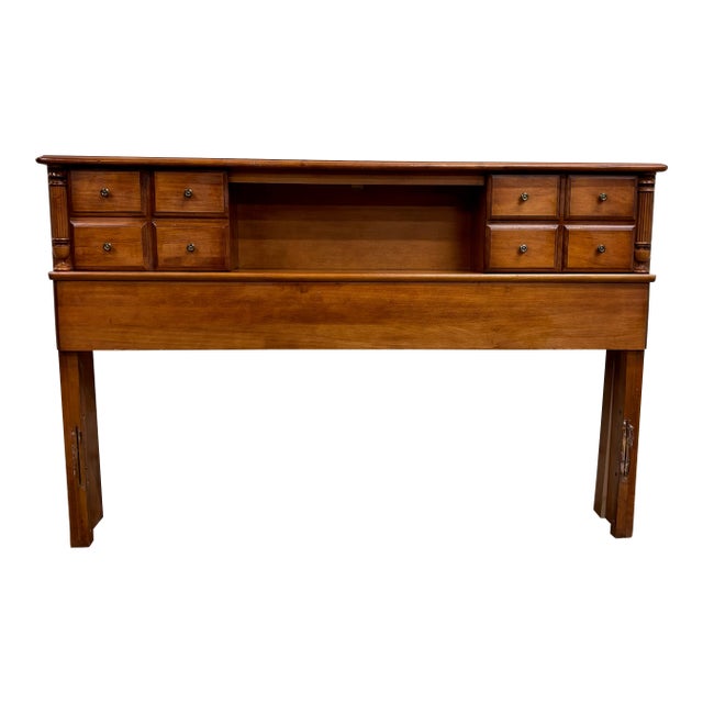 Vintage Full Size Bookcase Headboard For Sale