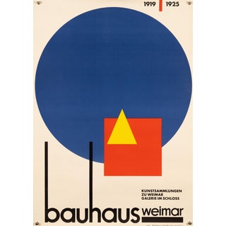 Bauhaus Weimar Exhibition Poster by Artur Liebig, 1968 For Sale