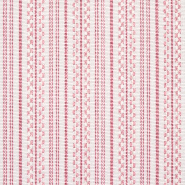 Contemporary Sample - Schumacher Jack Stripe Fabric in Pink For Sale - Image 3 of 4