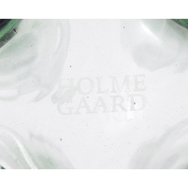 Green Green Glass Cross Vase by Bodil Kjær for Holmegaard For Sale - Image 8 of 8