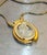 Postmodern Gold Tone/Lucite Cameo Pendant Necklace For Sale - Image 3 of 6