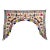 Vintage Door Valance Kutch Hand Embroidered Door Topper Curtain Wall Hanging For Sale